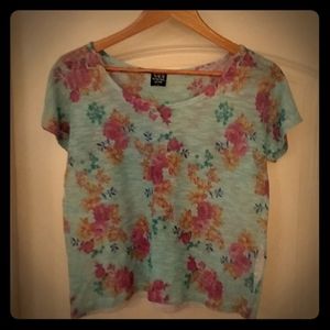 Crew neck floral sweater